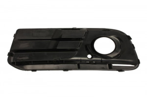 Grila bara fata Dreapta cu locas proiector, plastic, negru lucios potrivit AUDI Q5 10.08-05.17 11.08-06.12 - Img 2