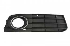 Grila bara fata dreapta potrivit AUDI A4 2007-2011 - cu locas proiectoare, negru/crom