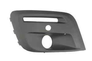 Grila bara fata Dreapta potrivit CITROEN BERLINGO, BERLINGO MULTISPACE dupa 2008 dupa 2015 - (cu orificii proiector ceata, cu gauri pentru senzorii de parcare, plastic, negru)