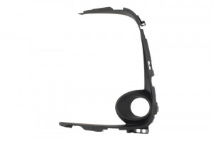 Grila bara fata stanga cu locas lampa ceata, plastic, negru potrivit TOYOTA COROLLA SDN E21 03.19-05.22 - Img 1