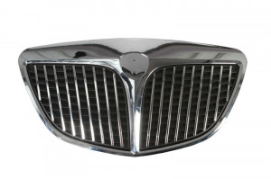 Grila fata potrivit LANCIA MUSA, YPSILON 2003-2012 - negru/crom