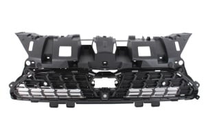 Grila radiator cu orificiu pentru camera; cu orificii senzori parcare, negru potrivit TOYOTA YARIS CROSS dupa 2020