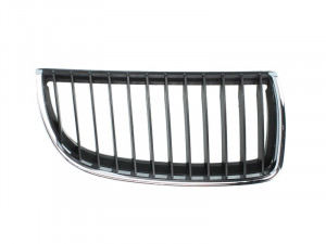 Grila radiator Dreapta potrivit BMW 3 (E90), 3 (E91) 1.6-4.0 2004-2012 pana in 2008 - (crom/negru)