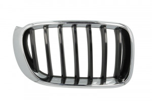 Grila radiator Dreapta potrivit BMW X3 (F25), X4 (F26) 1.6-3.0D 2010-2018 - (BASIS, crom/negru)