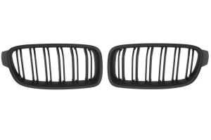 Grila radiator Dreapta/Stanga Fata potrivit BMW 3 (F30, F80), 3 (F31) 1.5-3.0H 2011-2019 2011-2015 - (set, pachet M, negru)