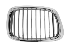 Grila radiator fata dreapta potrivita BMW 5 E39 2000-2003 - negru / crom