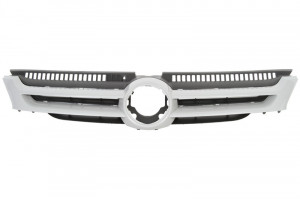 Grila radiator fata potrivit VW GOLF 2005-2013 - 2 piese set, exterior; interior, negru/grunduit