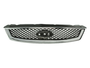 Grila radiator potrivit FORD FOCUS II 1.4-2.5 2004-2012 pana in 2008 - (crom/negru) - Img 2