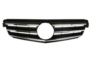 Grila radiator potrivit MERCEDES C T-MODEL (S204), C (W204) 1.6-6.2 2007-2014 pana in 2011 - (AVANTGARDE, crom/negru)