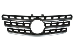Grila radiator potrivit MERCEDES M (W164) 3.0D-5.5 2005-2011 2008-2011 - (crom/negru)