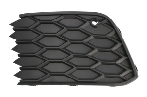 Grila ventilatie bara fata stanga potrivit VW GOLF 8 dupa 2019 - (cu orificii senzor parcare, negru, GTI)