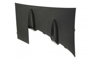 Grila ventilatie bara protectie fata dreapta potrivit MERCEDES C-KLASA W205 2018-2021 - (exterior, plastic, negru, AMG STYLING)