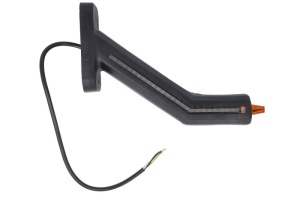 Lumina clarificare dreapta, portocaliu/rosu/alb, LED, suprafata, lungime cablu 400mm, cu brat lung, 12/24V (cu functie de semnalizator lateral, IP6K9K) - Img 2