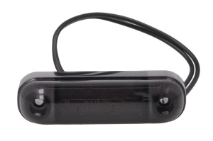 Lumina delimitare stanga/dreapta, forma: oval, portocaliu/fumuriu, LED, inaltime 24mm; latime 84mm; adancime 25mm lungime cablu 240mm, 12/24V (IP6K9K) - Img 1