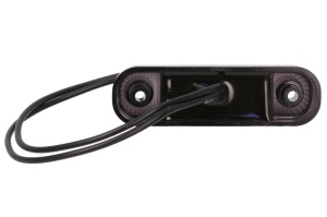 Lumina delimitare stanga/dreapta, forma: oval, rosu/fumuriu, LED, inaltime 24mm; latime 84mm; adancime 25mm lungime cablu 240mm, 12/24V (IP6K9K) - Img 2