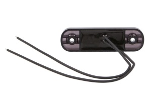 Lumina delimitare stanga/dreapta, forma: oval, rosu/fumuriu, LED, inaltime 24mm; latime 84mm; adancime 25mm lungime cablu 240mm, 12/24V (IP6K9K) - Img 2