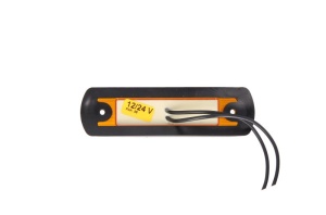 Lumina delimitare stanga/dreapta, portocaliu, LED, inaltime 31mm; latime 110mm; adancime 18,5mm lungime cablu 250mm, 12/24V - Img 2