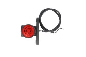 Lumina delimitare stanga/dreapta, portocaliu/rosu/alb, LED, inaltime 100mm; latime 55mm; adancime 64mm lungime cablu 500mm, 12/24V - Img 2