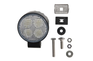 Lumina lucru (LED, 12/24V, 18W, 1500lm, numar elemente LED: 4, adancime: 72mm, diametru: 87mm, Priza cu 2 pini; unghi de distributie a luminii 58 grade) - Img 1