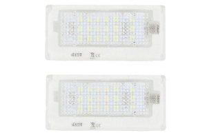 Lumina numar inmatriculare, culoare lumina: alb; set, 12V, cu aprobare circulatie potrivit MINI (R50, R53) 06.01-09.06 - Img 1