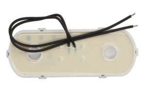Lumini clarificare stanga/dreapta, forma: oval, alb, LED, inaltime 53mm; latime 134mm; adancime 25mm, în relief, lungime cablu 240mm, cu cuier, 12/24V (cu afișare a conturului vehiculului pe șosea, IP6K9K) - Img 2