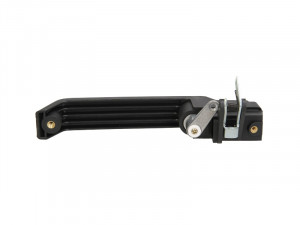 Maner usa Dreapta Fata potrivit LAND ROVER DEFENDER L316 1990-2016 - (exterior, cu gaura pentru incuietoare; negru) - Img 2