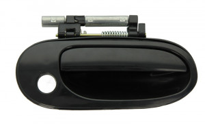 Maner usa Dreapta Fata potrivit NISSAN ALMERA II N16 2000-2007 - (exterior, cu gaura pentru incuietoare; negru/grund)