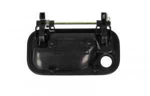 Maner usa Dreapta Fata potrivit OPEL CORSA B, VECTRA B 1993-2003 - (exterior, cu gaura pentru incuietoare; negru) - Img 2