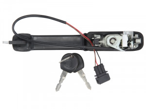 Maner usa Dreapta Fata potrivit VW PASSAT B4 1993-1997 - (cu cheie; exterior; fara inchidere centralizata, cu cheie, cu incuietoare, cu cablu/cabluri; negru) - Img 2