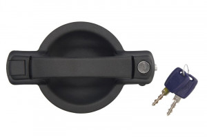 Maner usa Spate Dreapta potrivit FIAT DOBLO, DOBLO/MINIVAN 1.2-1.9D dupa 2001 - (cu cheie, extern, cu incuietoare, negru)