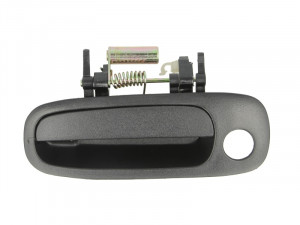 Maner usa Stanga Fata potrivit TOYOTA COROLLA E11 1997-2002 - (exterior, cu gaura pentru incuietoare; negru)