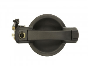 Maner usa Stanga Spate potrivit FIAT DOBLO I 2001-2010 - (exterior, cu gaura pentru incuietoare; negru)
