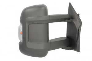 Oglinda dreapta potrivit CITROEN JUMPER; FIAT DUCATO; PEUGEOT BOXER 2006-2014 - manuala crom, lung - Img 2