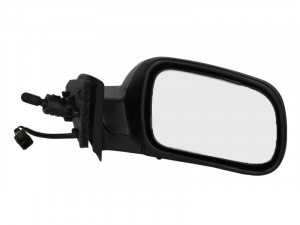 Oglinda dreapta potrivit PEUGEOT 307 2000-2007 - mecanica , grunduita, cu senzor temperatura