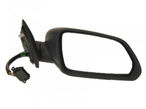 Oglinda dreapta potrivit SKODA OCTAVIA 2004-2008 - electrica incalzita, grunduita, cu lumina