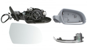 Oglinda laterala Dreapta convexa, incalzita potrivit AUDI A4 ALLROAD B8, A4 B8 -12.15 - Img 1