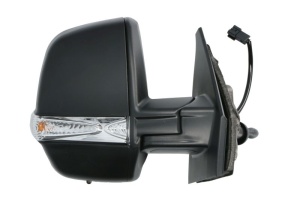 Oglinda laterala Dreapta (mecanic, convexa, crom, cu senzor de temperatura, dublu) potrivit FIAT DOBLO, DOBLO CARGO; OPEL COMBO TOUR, COMBO/MINIVAN - Img 2