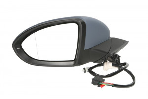 Oglinda laterala Stanga electric, asferica, incalzita, crom, potrivit VW GOLF ALLTRACK 7, GOLF SPORTSVAN 7, Golf 7 VII, TOURAN - Img 2