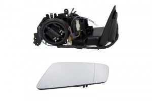 Oglinda laterala Stanga electrica, asferica, incalzita, crom, pliabil electric, nici o locuinta potrivit MERCEDES A W176, CLA C117, CLA SHOOTING BRAKE X117, GLK X204