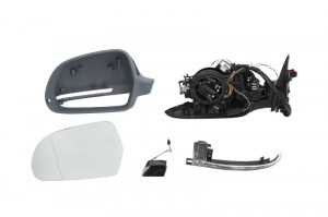 Oglinda laterala Stanga electrica, asferica, incalzita potrivit AUDI A6 ALLROAD C6, A6 ALLROAD C7, A6 C6 pana in 2011
