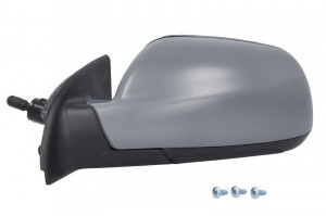 Oglinda laterala Stanga (mecanic, asferica, capac) potrivit PEUGEOT 307 - Img 2