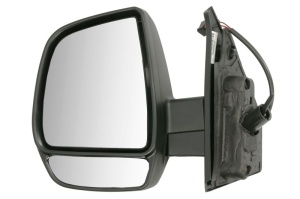 Oglinda laterala stanga (mecanica, convex, grund, double) potrivit FIAT DOBLO II; OPEL COMBO D 09.14-12.22 - Img 1