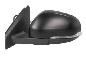 Oglinda stanga electric, cu memorie, asferic, cu încălzire, grund, pliabil electric, cu semnalizator, cu senzor temperatura, semnalizator lung potrivit VOLVO V40 II 02.16-08.19 - Img 2