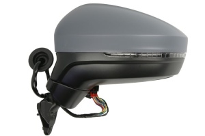Oglinda stanga (electric, cu memorie, asferic, cu incalzire, subacoperit, pliabil electric, cu semnalizator) potrivit VW TIGUAN II 01.16- - Img 2