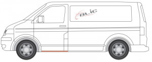 Panou lateral Stanga potrivit VW MULTIVAN T5, TRANSPORTER T5 pana in 2015 - (partea interioara) - Img 2