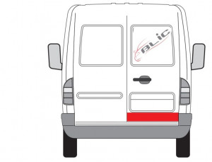 Panou reparatie usa Spate Dreapta potrivit MERCEDES SPRINTER 2-T (B901, B902), SPRINTER 3-T (B903), SPRINTER 4-T (B904), SPRINTER 5-T (B905) 1995-2006 - (strat, inaltime 150mm) - Img 2