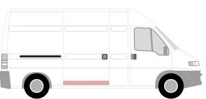 Panou reparatie usa Spate potrivit CITROEN JUMPER I; FIAT DUCATO; PEUGEOT BOXER 03.94-09.06 - Img 2