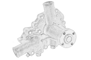 Pompa apa potrivit PERKINS 103.09; 103.10, BENFRA 9.01B; CASE IH 15, 16; GEHL 145, 165; JCB 801, 8015, 8016, 8017, 8018; WEIDEMANN 912 D/P - Img 2