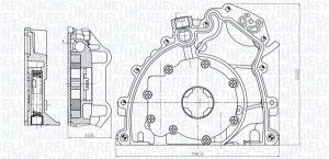 Pompa ulei potrivit CITROEN C5 III, C6; JAGUAR F-PACE, S-TYPE II, XF I, XF II, XF SPORTBRAKE, XJ; LAND ROVER DISCOVERY III, DISCOVERY IV, DISCOVERY V, RANGE ROVER III 276DT-UHZ(DT17TED4) 03.02- - Img 2