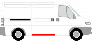 Prag auto Dreapta potrivit CITROEN JUMPER I; FIAT DUCATO; PEUGEOT BOXER - Img 2
